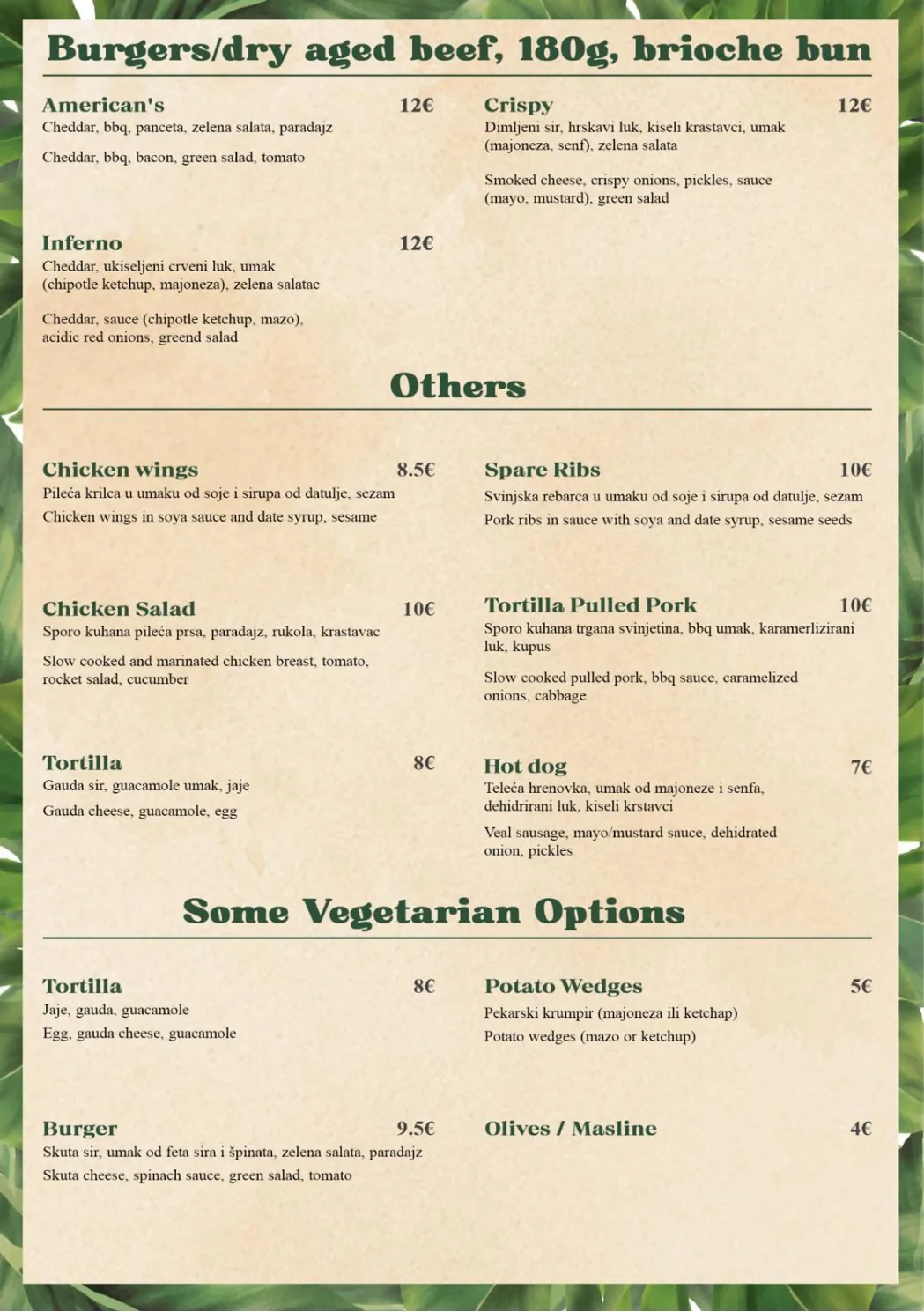 Menu page 2