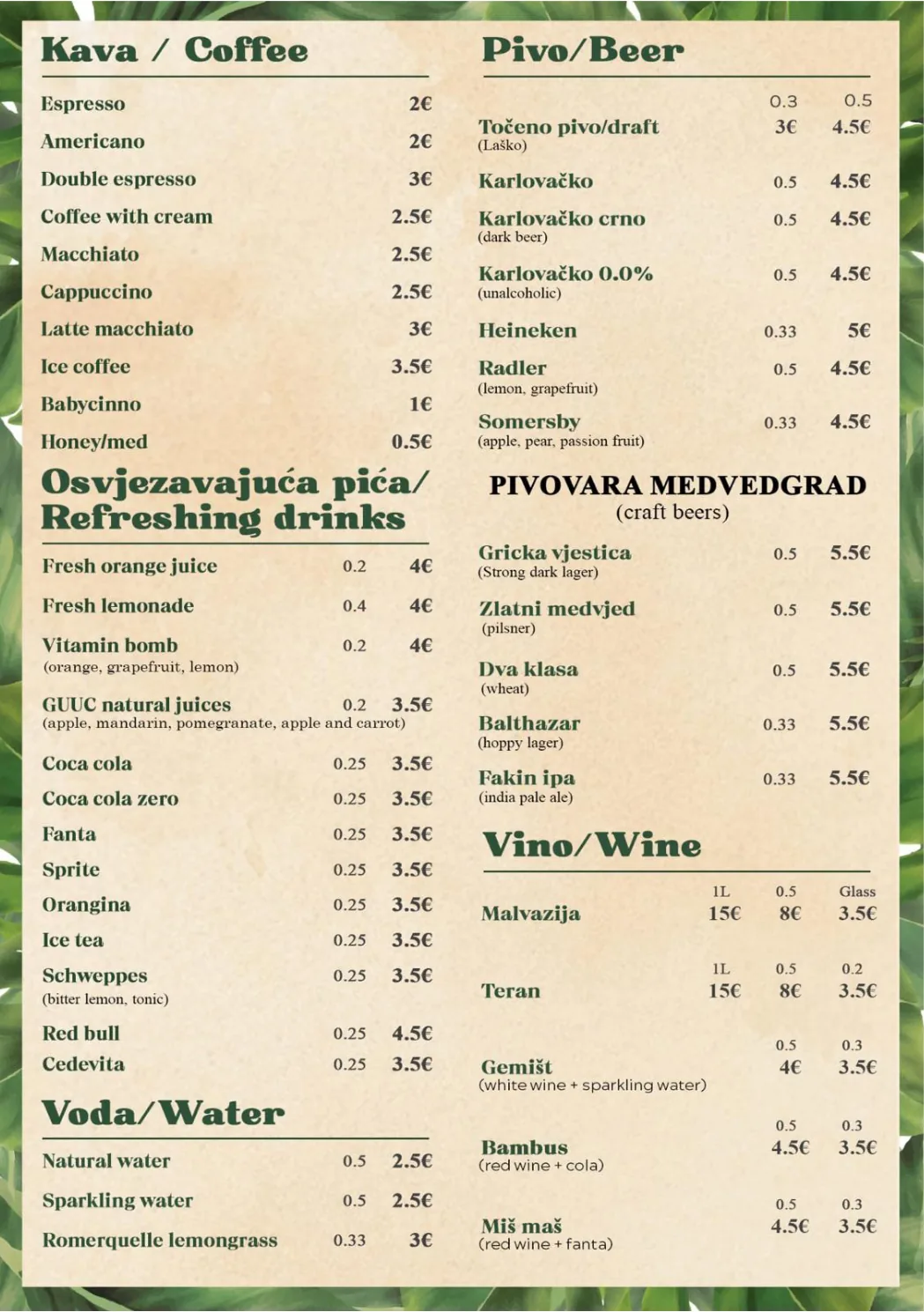 Menu page 4